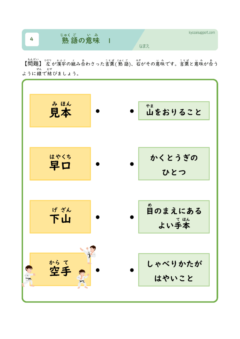 熟語の意味1