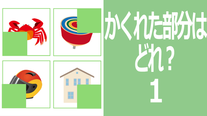 隠れた部分はどれ?1