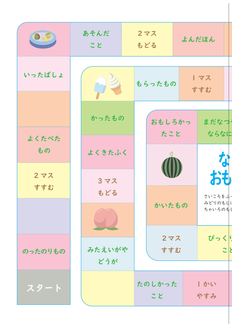 夏休みの思い出すごろく